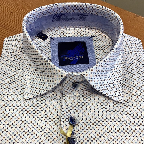 Benetti Havana Shirt- Biscuit