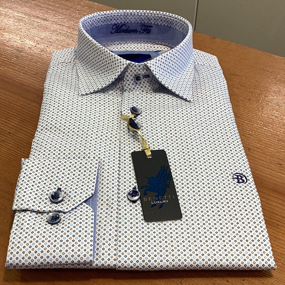 Benetti Havana Shirt- Biscuit