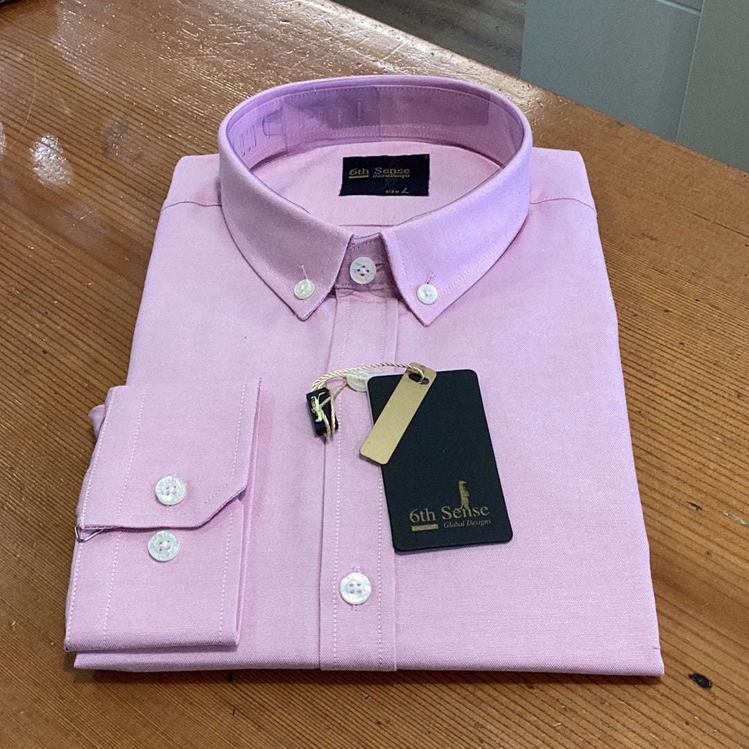 6th Sense Oxford Shirt-pink