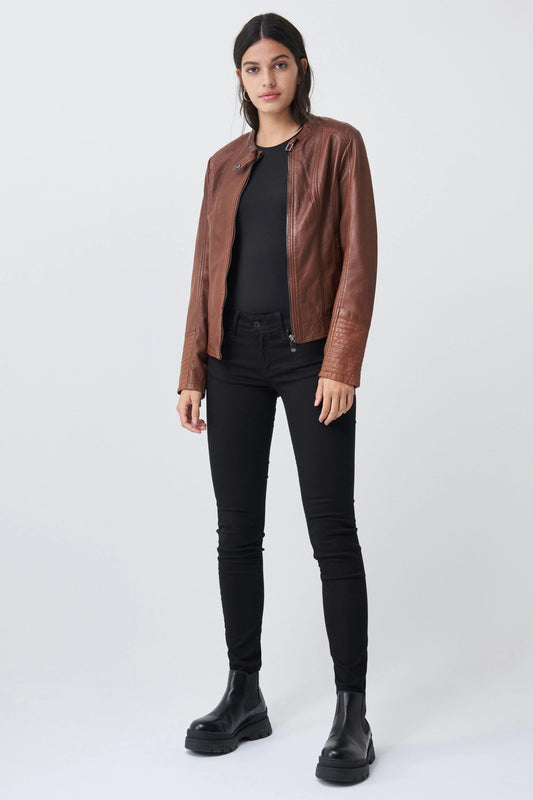 Salsa Leather Jacket - Brown