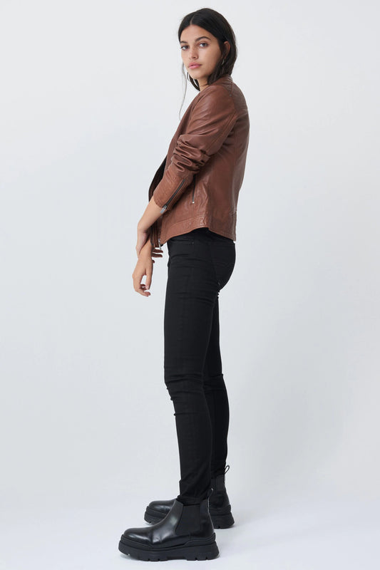 Salsa Leather Jacket - Brown