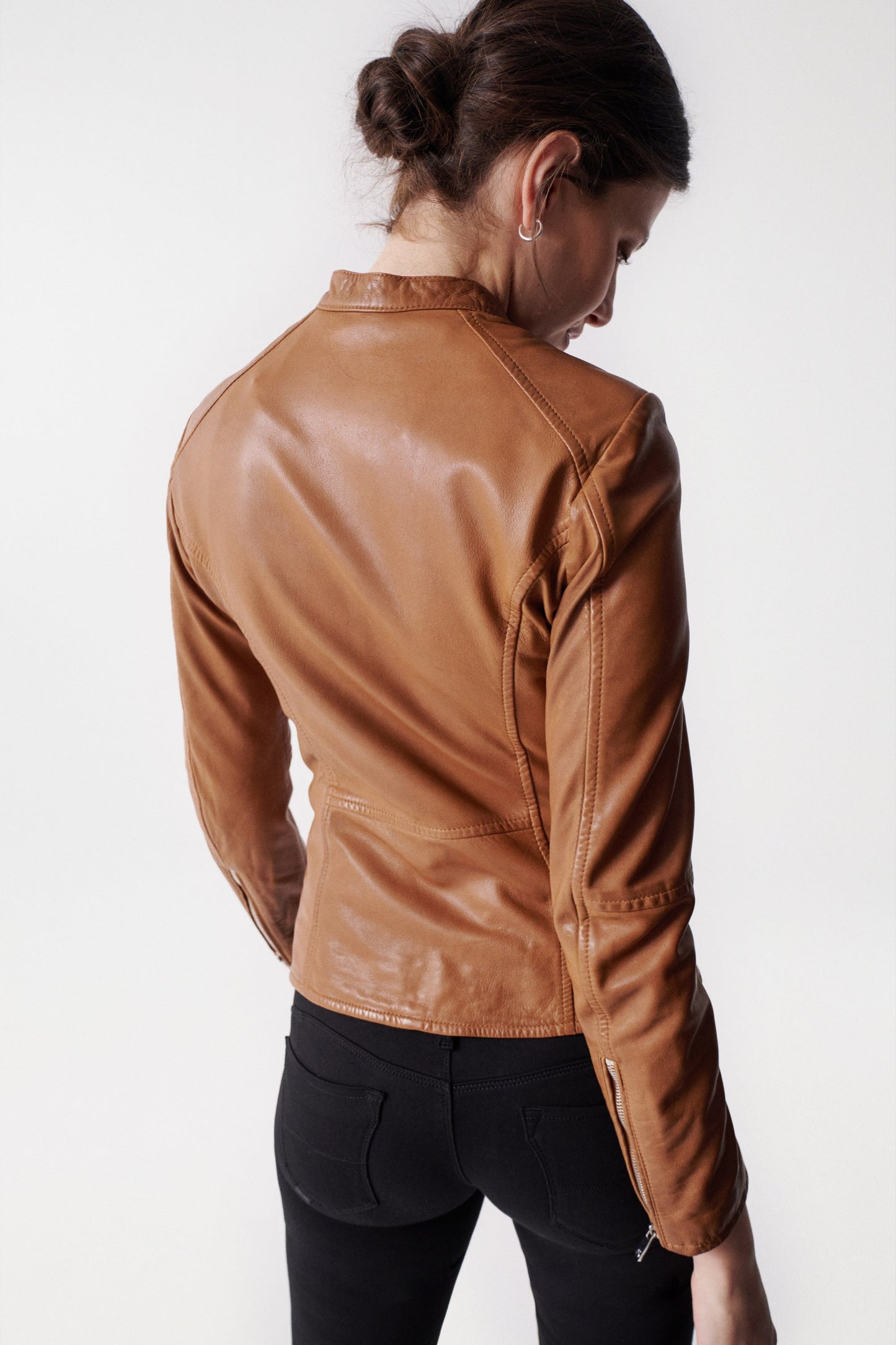 Salsa Leather Jacket-Camel